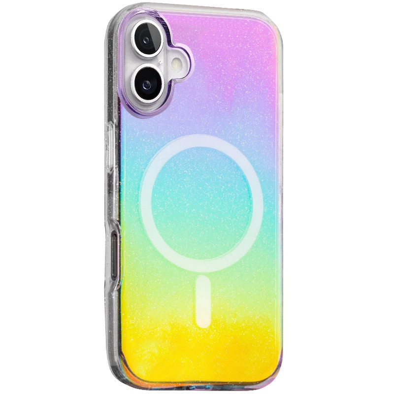 Чехол с блестками и MagSafe на Apple iPhone 16 – Chroma+Glitter. Фото 1 из 7