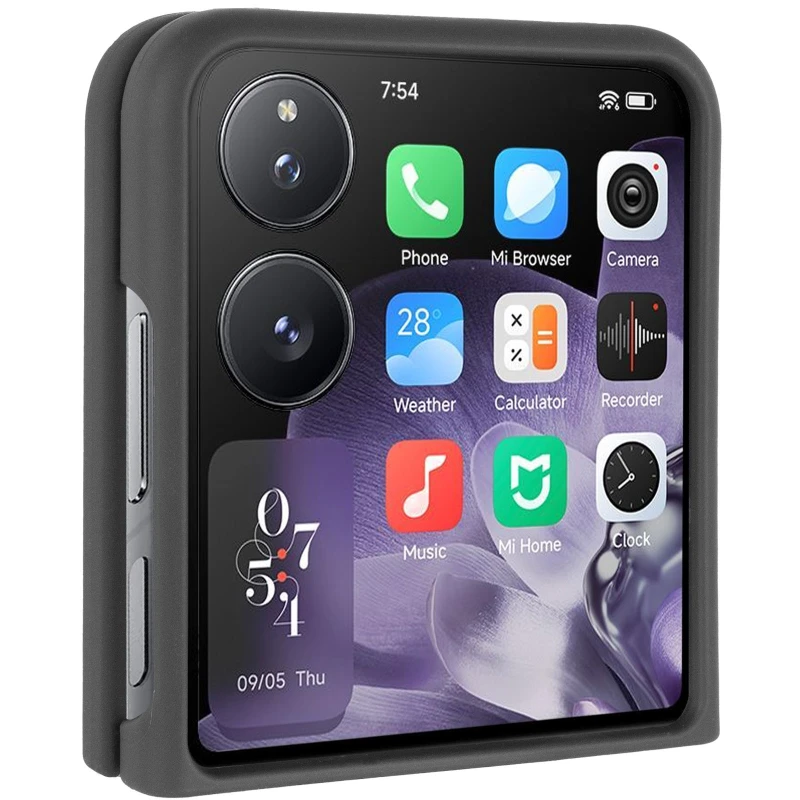 Чохол Foldables Silicone Cover Lakshmi (AAA) для Xiaomi Mix Flip 2 – Чорний / Black. Фото 1 з 7