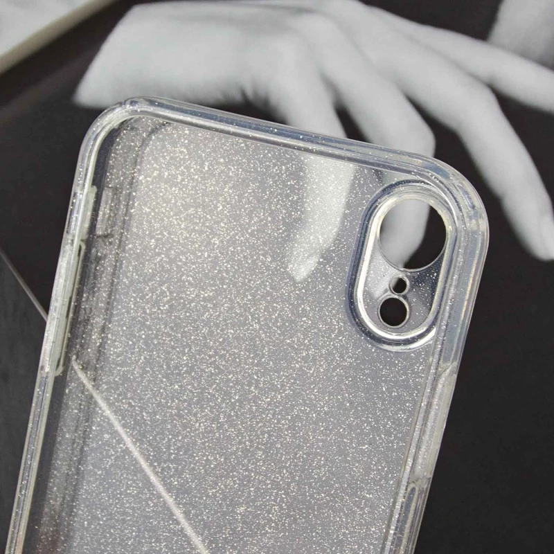 Прозорий чохол з блискітками Apple iPhone XR (6.1") – Clear. Фото 5 з 10