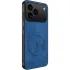 TPU+PC чохол Nappa Texture Magnetic Case для Apple iPhone 17 Pro (6.3") – Blue. Фото 1 з 1