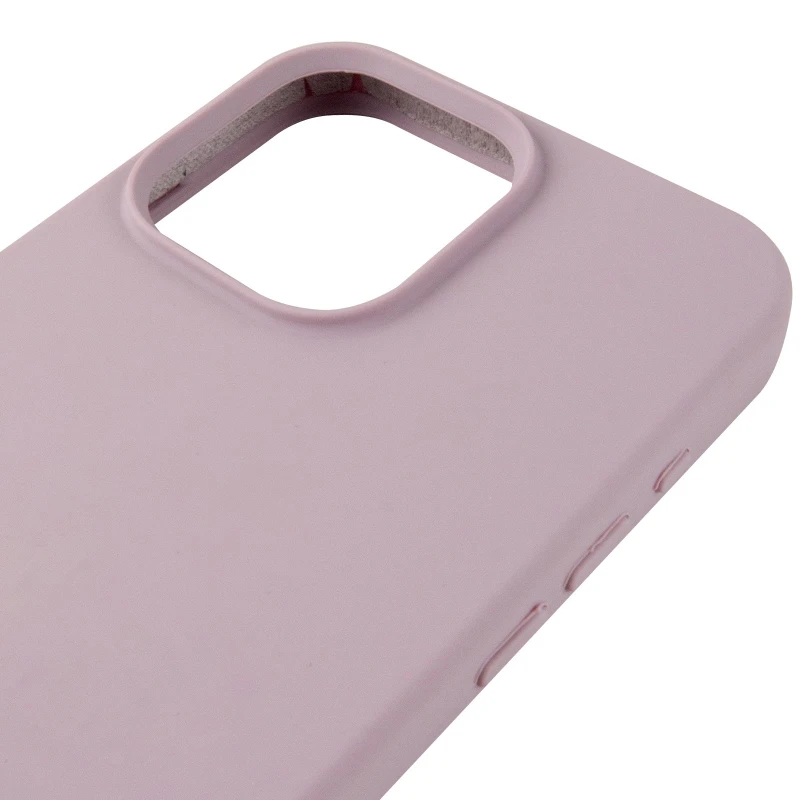 Чехол Silicone Case (AA) Logo with MagSafe для Apple iPhone 17e (6.1") – Серый / Lavender. Фото 5 из 6