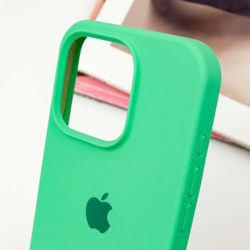 Чохол Silicone Case з закритим низом на Apple iPhone 13 Pro Max (6.7") – Зелений / Spearmint. Фото 7 з 9