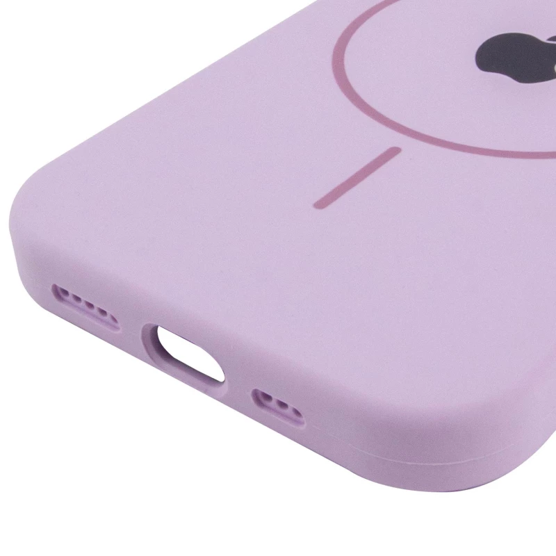 Чохол Silicone Armor Max with MagSafe для Apple iPhone 15 Plus (6.7") – Бузковий / Lilac. Фото 5 з 6