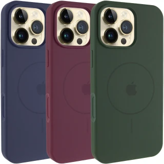 Чехол Silicone Case Full Protective (AA) V2 with MagSafe для Apple iPhone 16 Pro фото 1 из 3