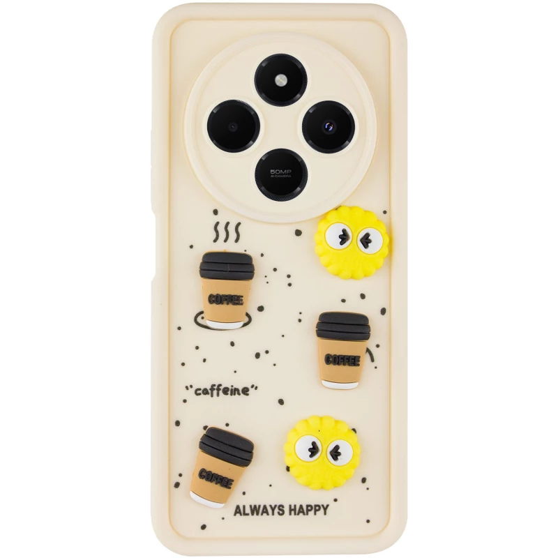 Чехол TPU Toys Case для Xiaomi Redmi 14C / Poco C75 – Sand / Always Happy. Фото 4 из 11