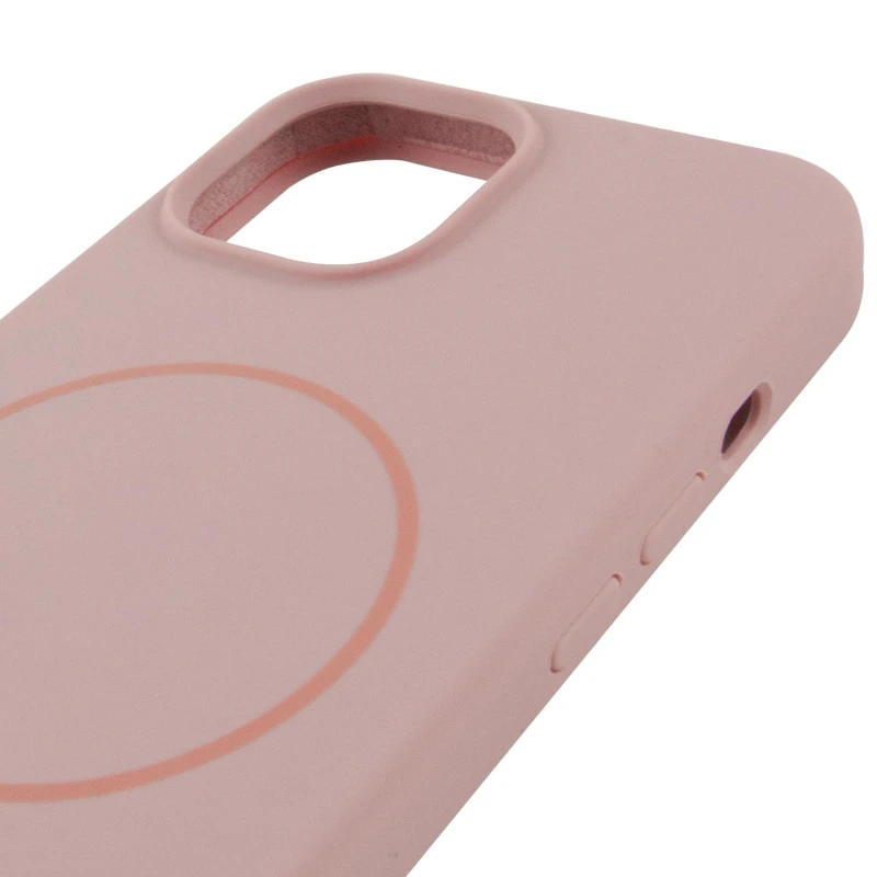 Чохол Silk Full Protective (AA) NO LOGO with Magnetic Fit для Apple iPhone 14 (6.1") – Рожевий / Pink Sand. Фото 5 з 6