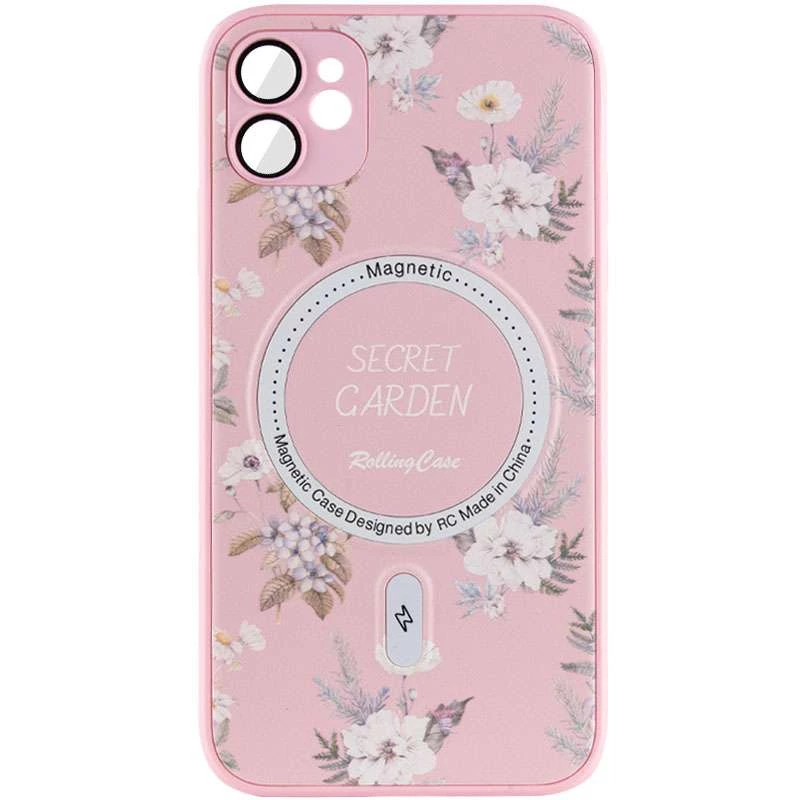 

TPU+PC чохол Secret Garden з MagSafe на Apple iPhone 11 (6.1") (Pink)