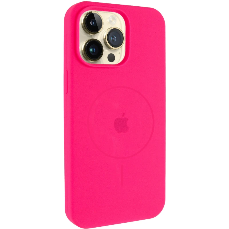 Чехол Silicone Case Full Protective (AA) V2 with MagSafe для Apple iPhone 12 Pro (6.1") – Розовый / Barbie pink. Фото 1 из 6