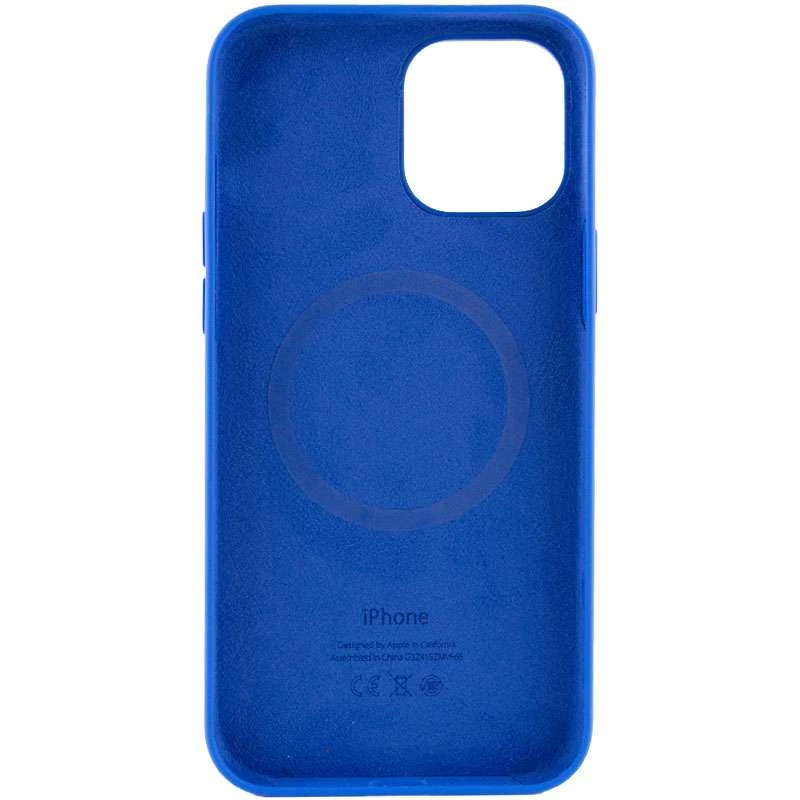 Чехол Silicone case (AAA) with Magsafe and Animation для Apple iPhone 12 Pro Max (6.7") – Синий / Capri Blue. Фото 3 из 7