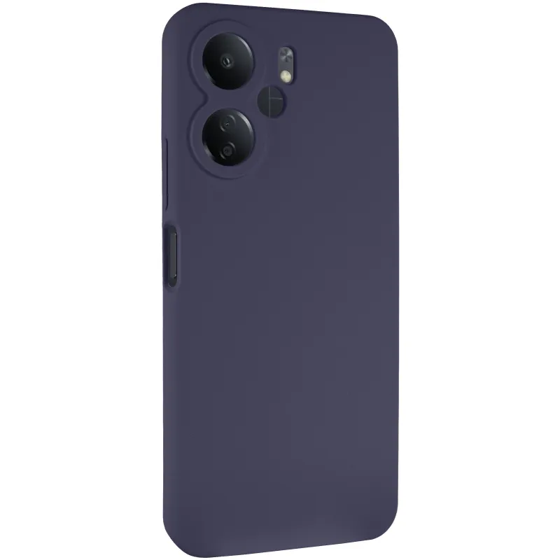 Чохол Silicone Case Lakshmi Premium із закритою камерою для Xiaomi Redmi 13C – Темно-синій / Midnight blue. Фото 1 з 9