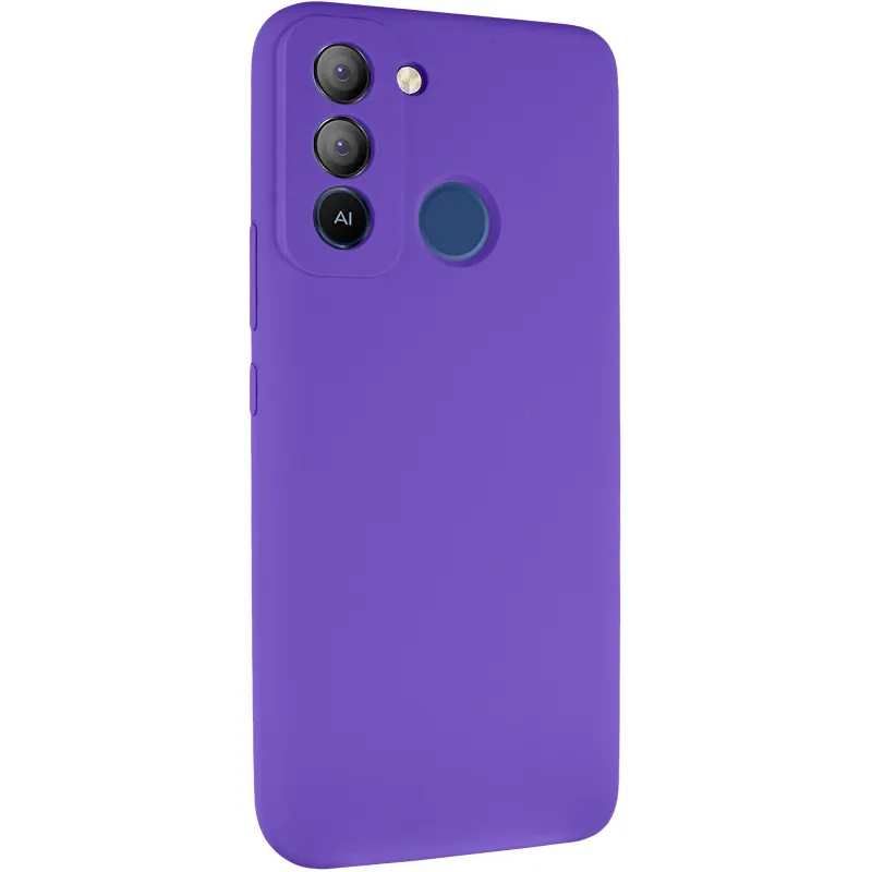 Чехол Silicone Case Lakshmi Premium з закритою камерою на TECNO Pop 5 LTE – Фиолетовый / Amethyst. Фото 1 из 8