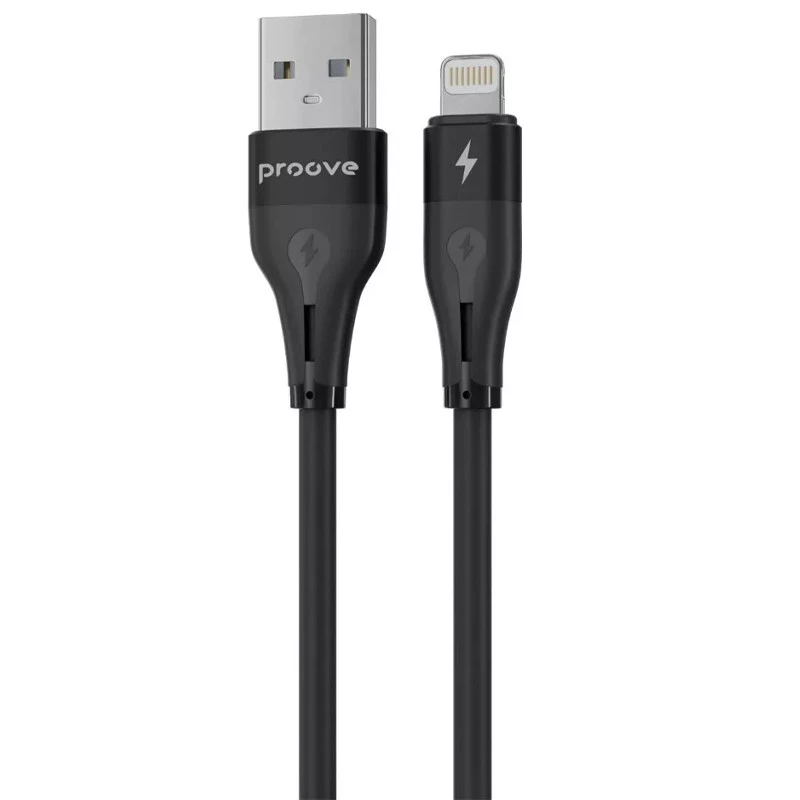 

Дата кабель Proove Soft Silicone USB to Lightning 2.4A (1m) (Black)