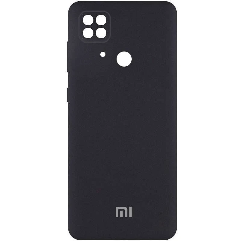 

Чехол Silicone Case с закрытым низом и защитой камеры для Xiaomi Redmi 10C (Черный / Black), Чорний / black