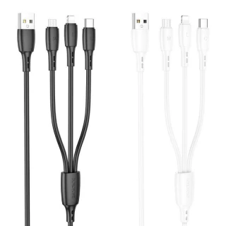 Дата кабель Borofone BX71 USB to 3in1 (1m) фото 1 з 1