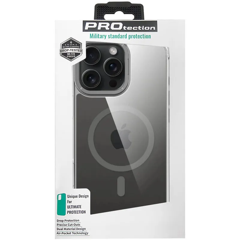 Чехол TPU Space Case Apex with Magnetic Fit для Apple iPhone 13 Pro (6.1") – Grey. Фото 7 из 7