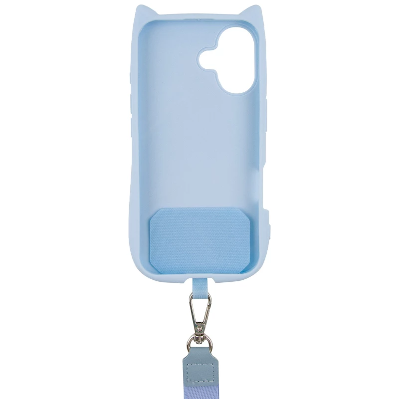 Чохол Kitty with straps для Apple iPhone 16 Plus – Blue. Фото 5 з 8