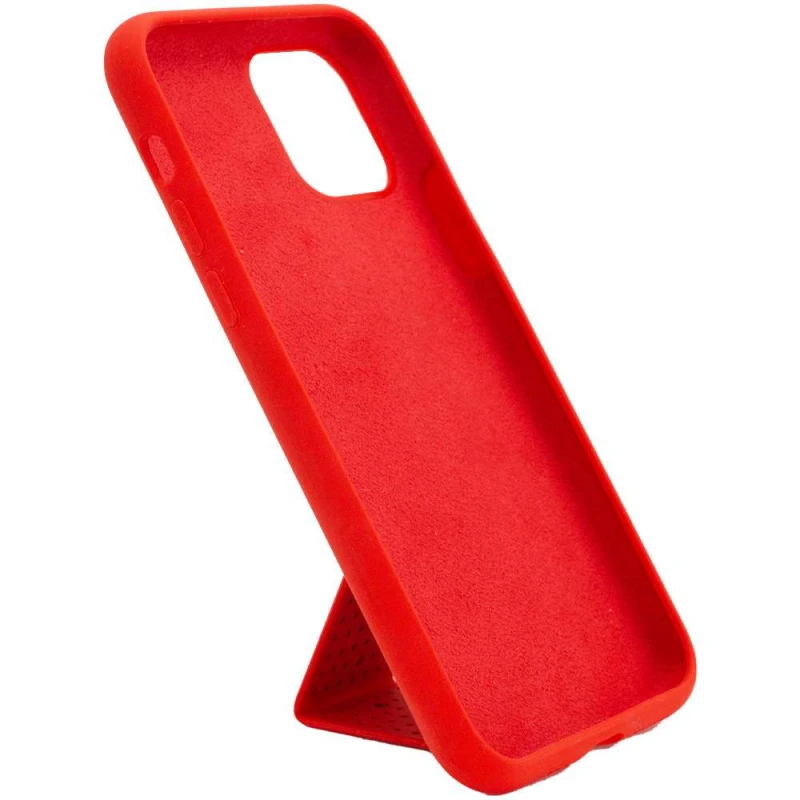 Чохол Silicone Case з тримачем на Apple iPhone 11 Pro (5.8") – Червоний / Red. Фото 3 з 5
