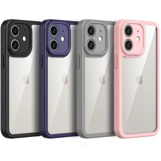 Прозорий силіконовий чохол з кольоровою на окантовкою на Apple iPhone XR (6.1") фото 1 Прозорий силіконовий чохол з кольоровою на окантовкою на Apple iPhone XR (6.1") фото 1 з 3