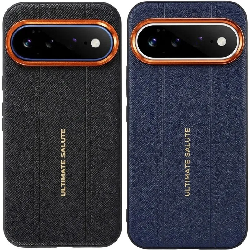TPU+PC Vegan Leather Case with Metal Camera Frame для Google Pixel 11 Pro XL фото 1 з 1