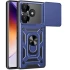 Протиударний чохол Serge Ring з захистом камери на Xiaomi Poco F6 – Синій. Фото 1 з 1