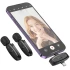 Петличний бездротовий мікрофон Hoco L15 Dual-mic clip-on wireless digital (Lightning/Type-C) – Black. Фото 6 з 6