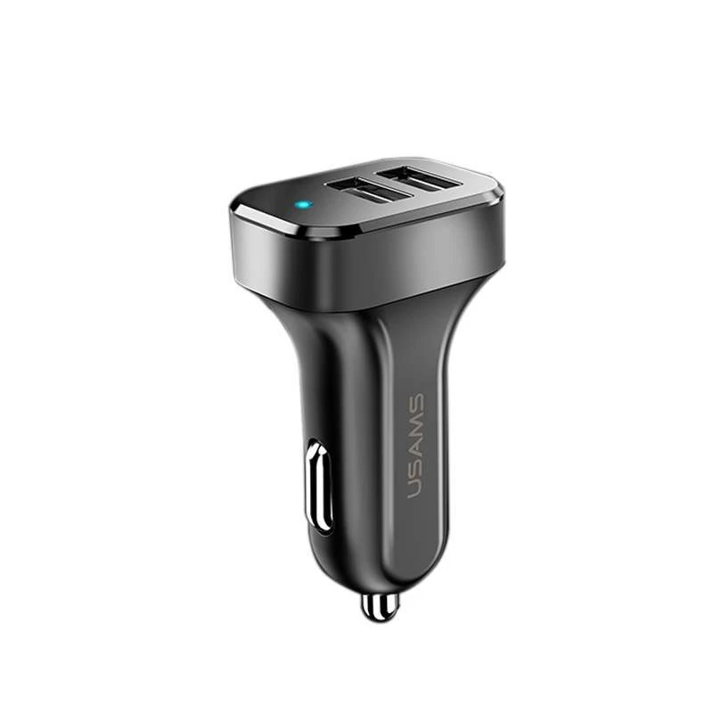 

АЗП USAMS US-CC087 C13 2.1A Dual USB Car Charger (Чорний)