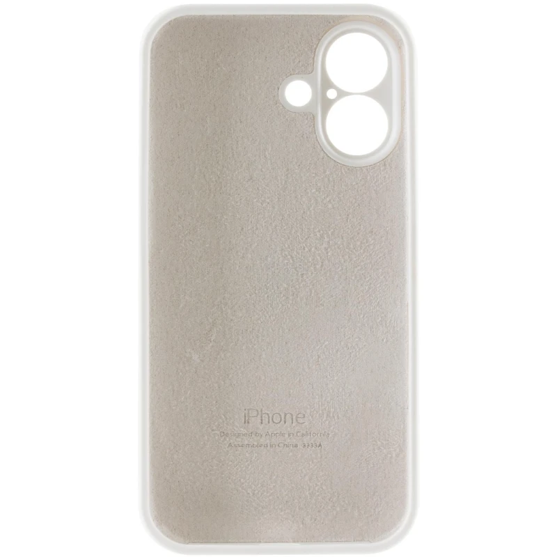 Чохол Silicone Case з захистом камери на Apple iPhone 17 (6.3") – Білий / White. Фото 3 з 3