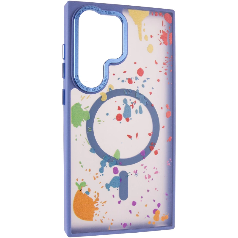 Чохол абстракція малювання з MagSafe на Samsung Galaxy S25 Ultra – Lazure. Фото 1 з 7