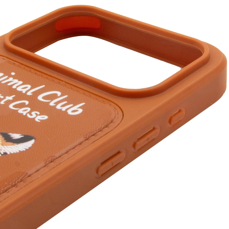 TPU+PC чохол Animal Club для Apple iPhone 17 Pro (6.3") – Chocolate Brown. Фото 5 з 6