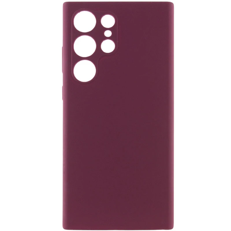 Чохол Silicone Case Lakshmi Premium із закритою камерою для Samsung Galaxy S25 Ultra – Бордовий / Plum. Фото 1 з 7
