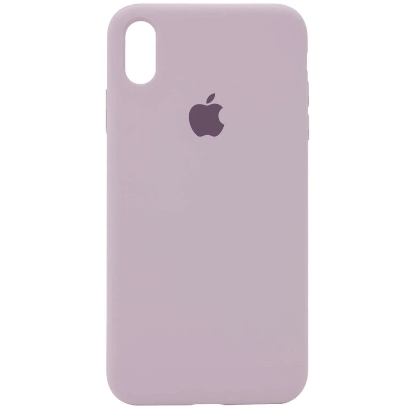 

Чехол Silicone Case с закрытым низом для Apple iPhone XS (5.8") (Серый / Lavender), Сірий / lavender