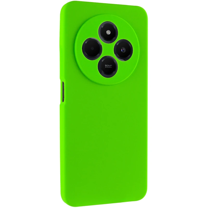 Чехол Silicone Cover Ummi Lakshmi Full Camera (AA) для Xiaomi Redmi 14C / Poco C75 – Салатовый / Neon green. Фото 1 из 3