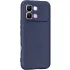 Цветной силиконовый чехол GETMAN с закрытой камерой на Infinix Note Edge – Синий / Midnight blue. Фото 1 из 1