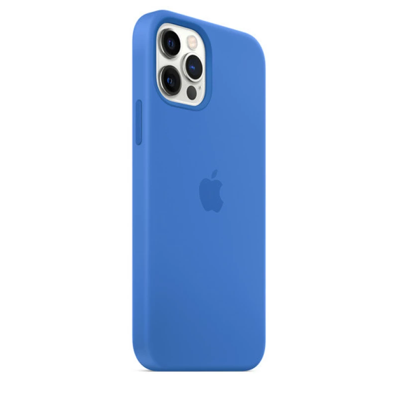 Чохол Silicone Case з закритим низом на Apple iPhone 12 (6.1") – Синій / Capri Blue. Фото 2 з 3
