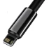 Дата кабель Baseus Tungsten Gold USB to Lightning Cable 2.4A (1m) (CALWJ-0) – Black. Фото 2 з 6