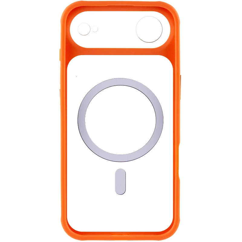Чохол TPU GETMAN Moon Clear with MagSafe для Apple iPhone 17 Air (6.5") – Orange. Фото 4 з 6
