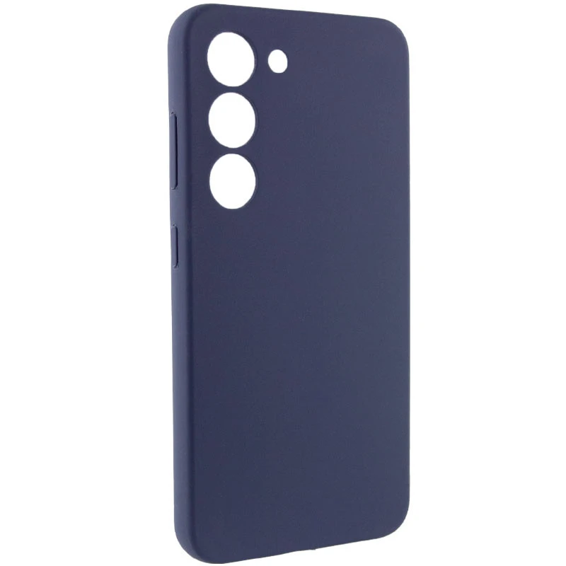 Чохол Silicone Case Lakshmi Premium із закритою камерою для Samsung Galaxy S21 FE – Темно-синій / Midnight blue. Фото 2 з 7