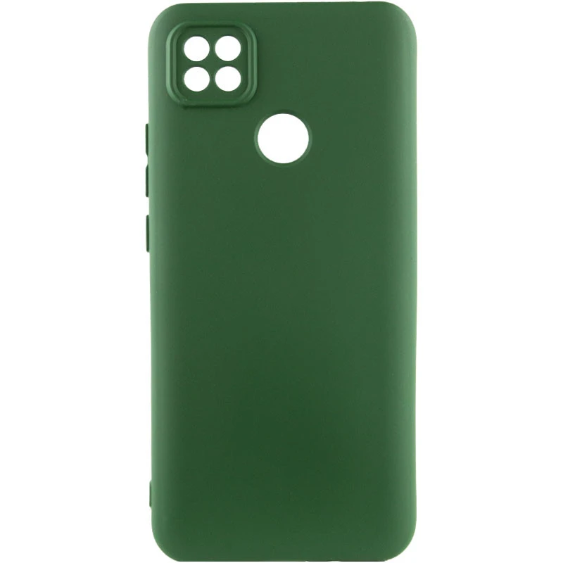 Чехол Silicone Cover Ummi Lakshmi Full Camera (AA) для Xiaomi Redmi 10A – Зеленый / Dark green. Фото 1 из 2