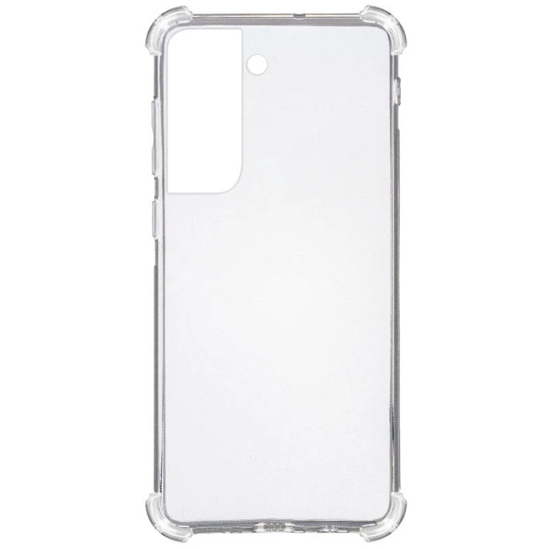 Ультратонкий силіконовий чохол GETMAN з критими бортами на Samsung Galaxy S22+ – Безбарвний (прозорий). Фото 1 з 5