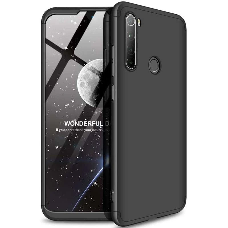 

Чохол з захистом 360 градусів GKK на Xiaomi Redmi Note 8 (Чорний)