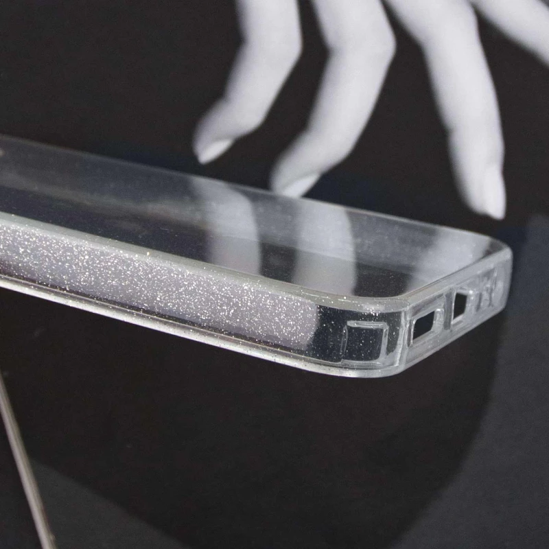 Прозорий чохол з блискітками Xiaomi Redmi 9 – Clear. Фото 5 з 7