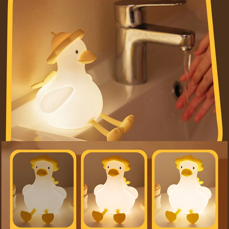 Нічник QW-D18 Duckling – White / Yellow. Фото 3 з 7