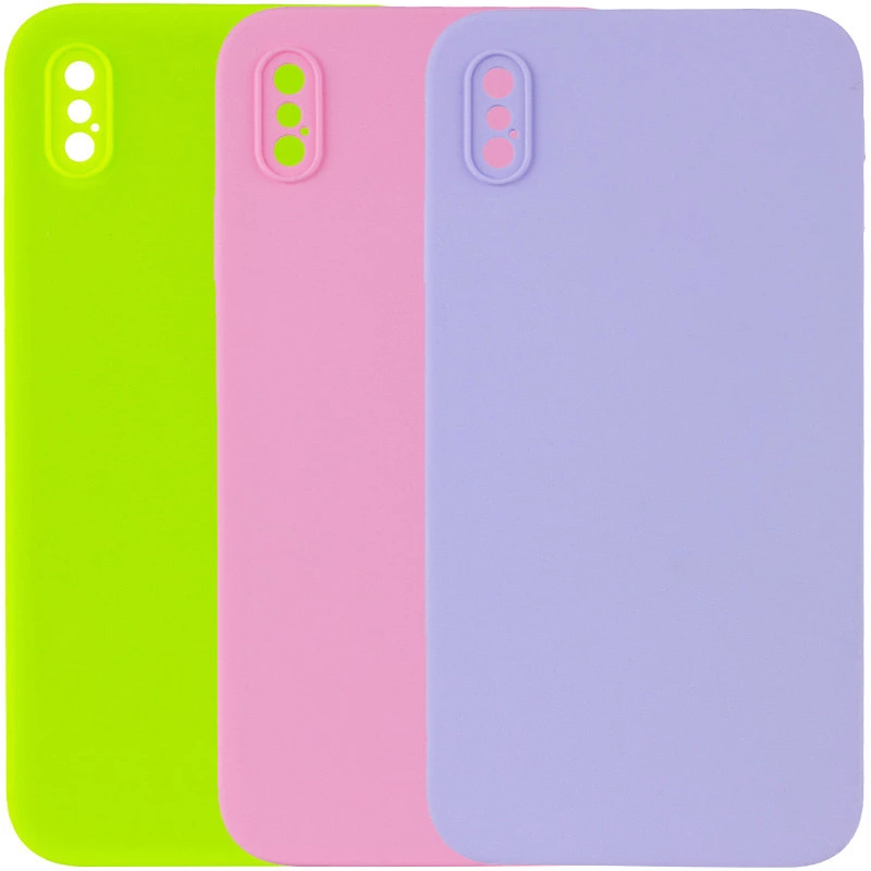 Чехол Silicone Case Square L с защитой камеры для Apple iPhone XS (5.8") фото 1 из 1