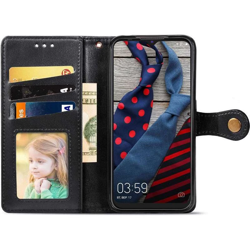 Чохол-книжка GETMAN галант на TECNO Spark 6 Go – Чорний. Фото 4 з 4