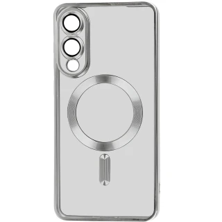 Хромовий TPU чохол з MagSafe на Samsung Galaxy S25 Edge фото 1 з 2