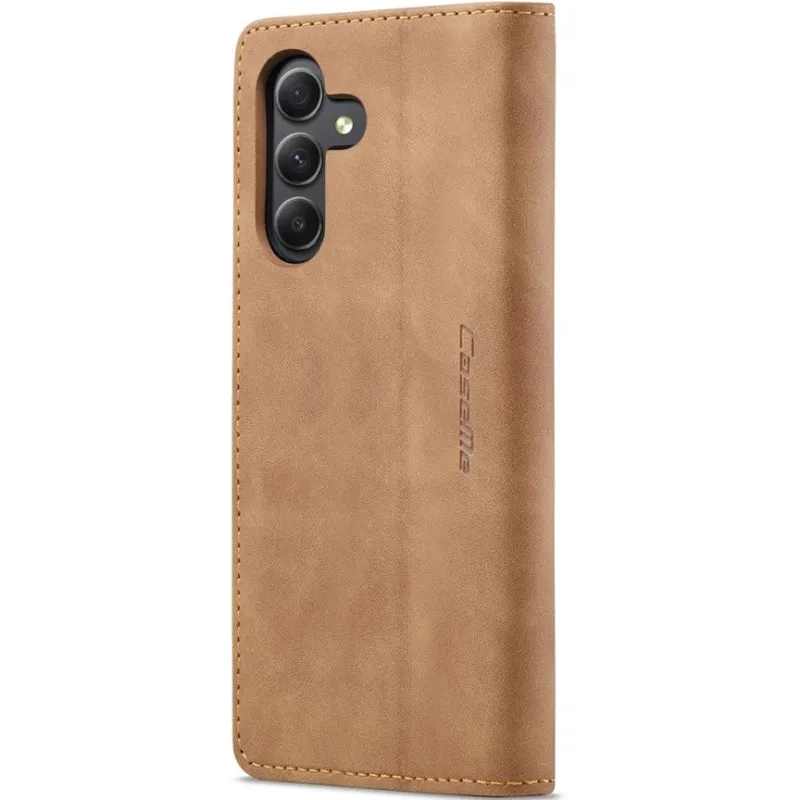 Шкіряний чохол-книжка CaseMe Velvet Nubuck для Samsung Galaxy A27 – Brown. Фото 4 з 5
