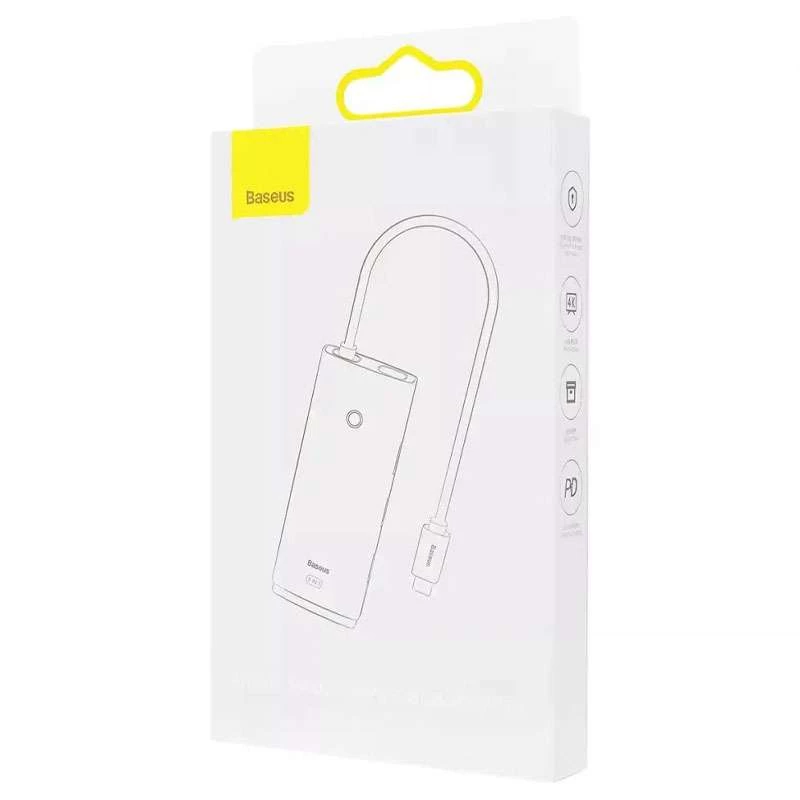 Переходник HUB Baseus Lite Series 5in1 (Type-C to HDMI + 3xUSB 3.0 + PD) – Черный. Фото 6 из 6