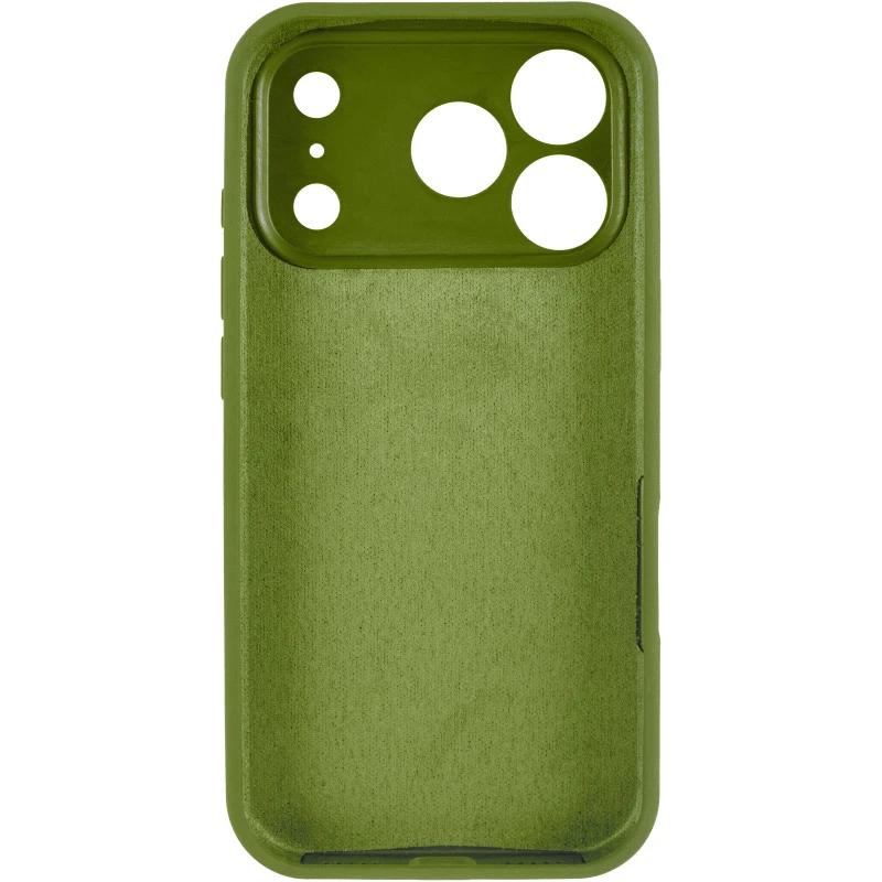 Чехол Silk Full Camera Protective (AA) NO LOGO для Apple iPhone 17 Pro (6.3") – Зеленый / Dark Olive. Фото 6 из 9