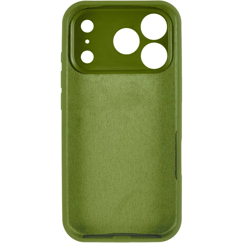 Чехол Silk Full Camera Protective (AA) NO LOGO для Apple iPhone 17 Pro Max (6.9") – Зеленый / Dark Olive. Фото 3 из 5