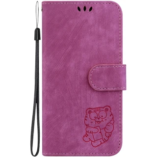 Кожаный чехол-книжка Cute Tiger для Xiaomi Redmi 15C (EU) фото 1 из 4